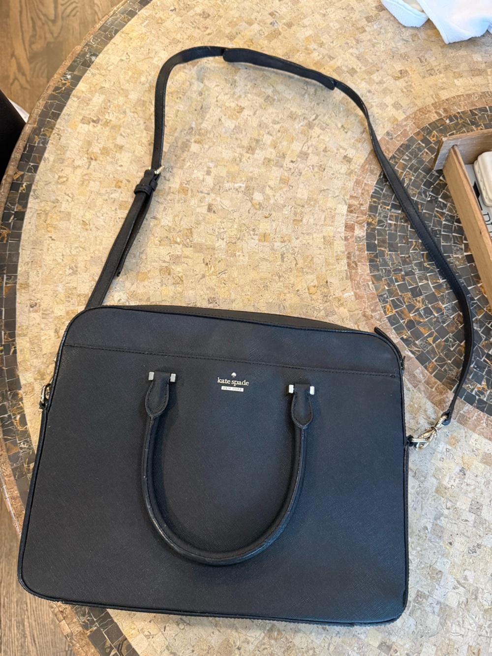 Kate Spade Leather Laptop Bag with Crossbody Strap